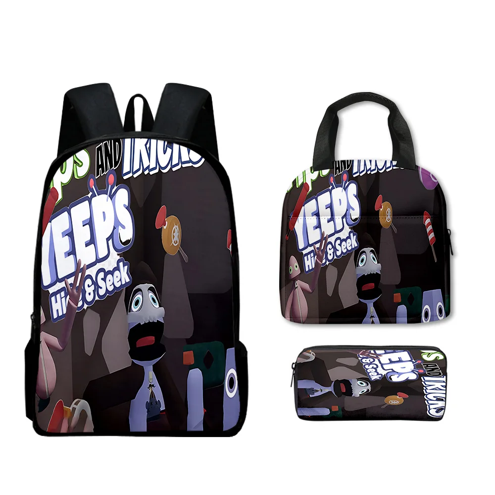Creative Popular Funny Yeeps Hide and Seek 3D Printed 3pcs/Set pupil School Bags Laptop Daypack Backpack Lunch bag Pencil Case
Creative Popular Funny Yeeps Hide and Seek 3D Printed 3pcs/Set pupil School Bags Laptop Daypack Backpack Lunch bag Pencil Case