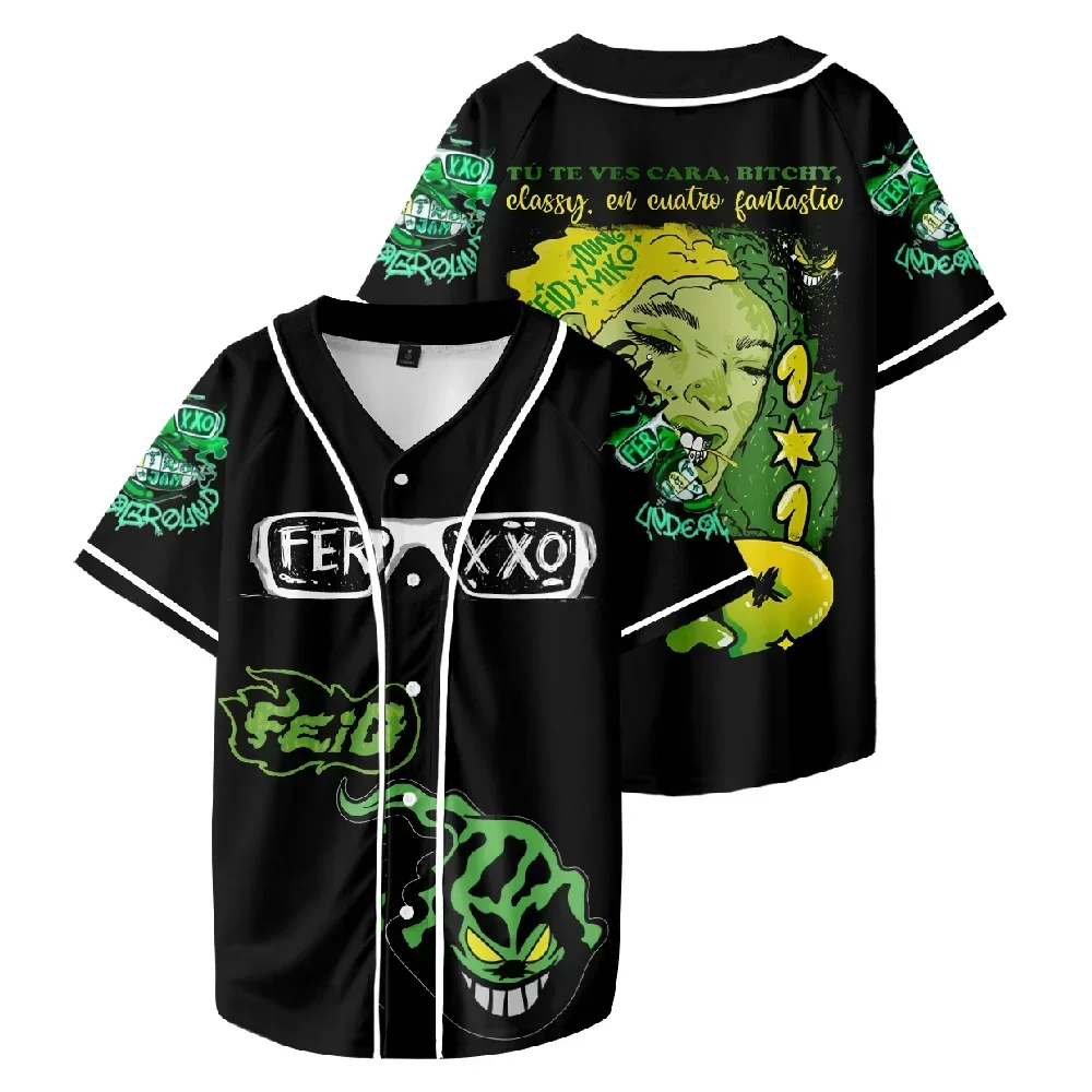Feid Ferxxo Calipsis Tour Baseball Jersey Unisex Short Sleeve Tee Casual Streetwear Women Men Clothes
Feid Ferxxo Calipsis Tour Baseball Jersey Unisex Short Sleeve Tee Casual Streetwear Women Men Clothes