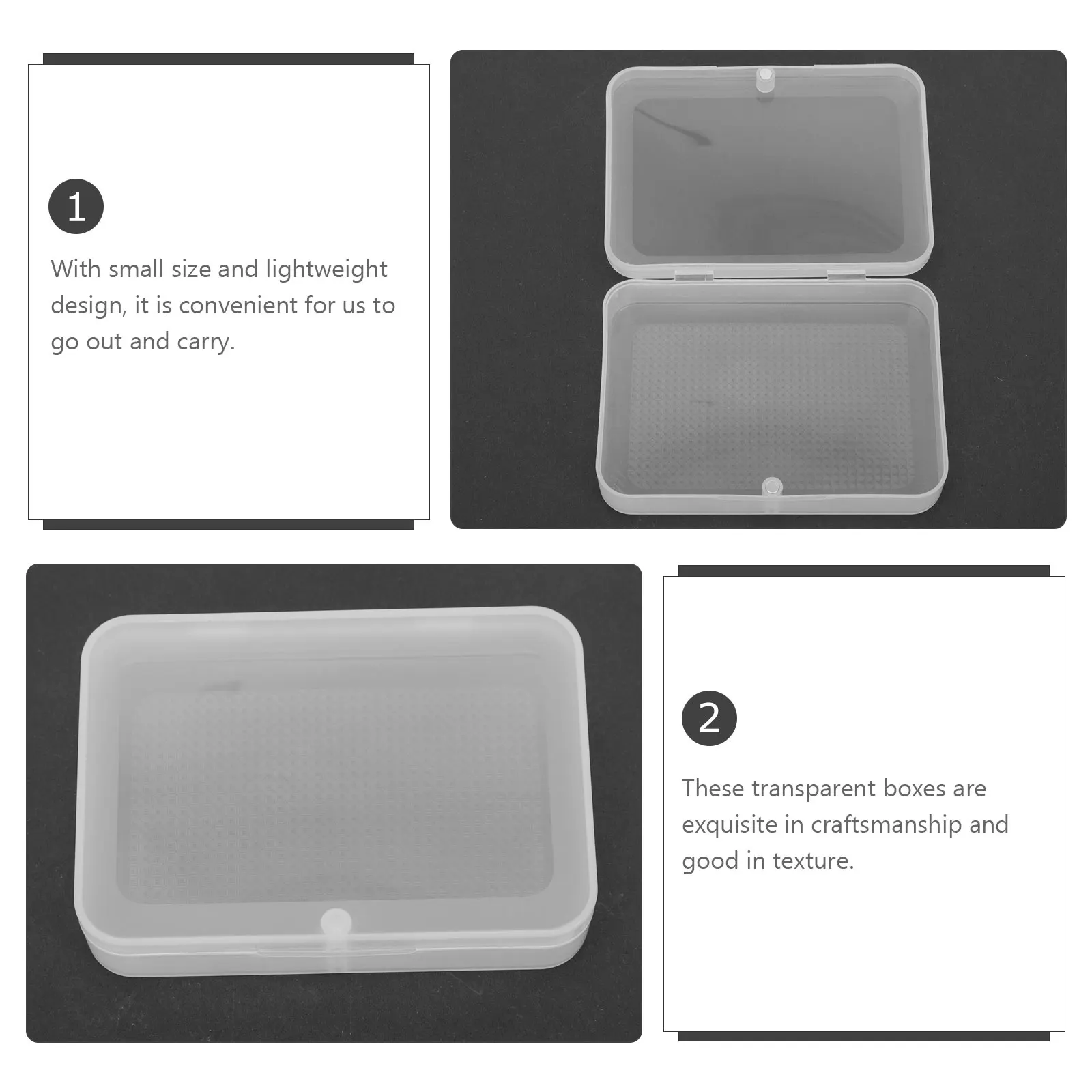 6Pcs Transparent Plastic Boxes for Card Storage Clear Rectangular Container Waterproof Dustproof Portable Case Long-Lasting
6Pcs Transparent Plastic Boxes for Card Storage Clear Rectangular Container Waterproof Dustproof Portable Case Long-Lasting