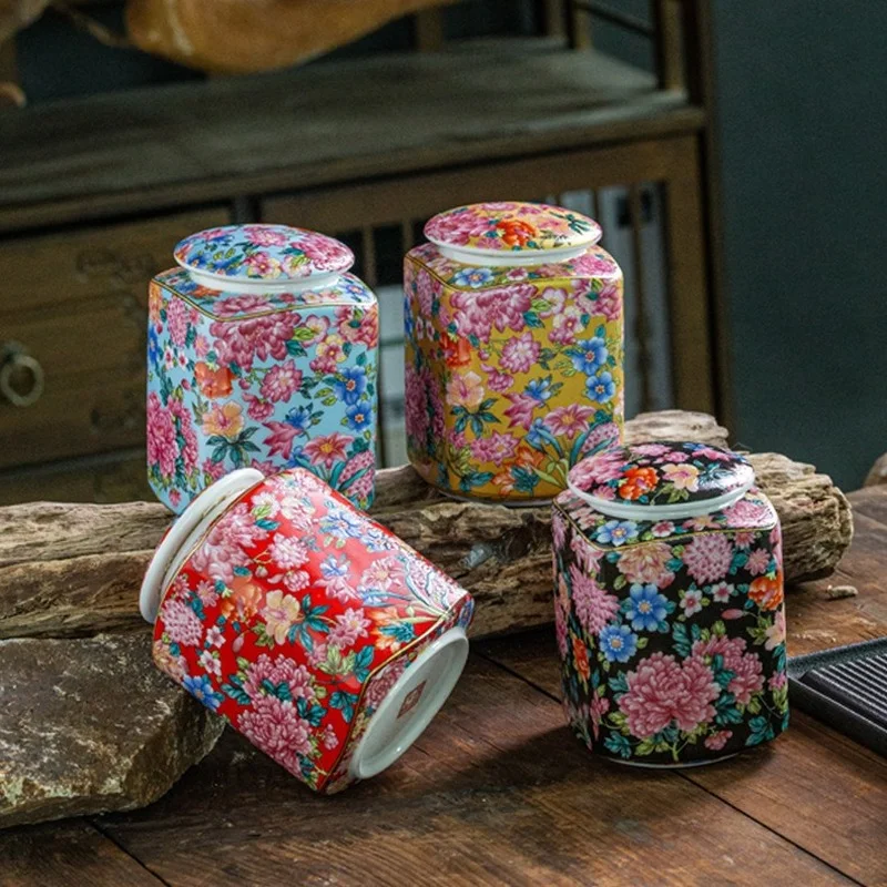 Painted Enamel Sealed Tea Cans Lid Food Storage Jars Kitchen Containers Crafts Decor
Painted Enamel Sealed Tea Cans Lid Food Storage Jars Kitchen Containers Crafts Decor