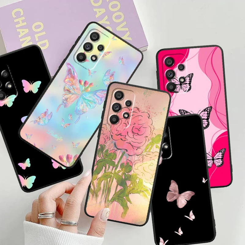 Butterflies And Flowers For Samsung A53 A52 A33 A32 A51 A71 A21S A13 A73 A55 A22 A23 A35 A72 A54 A12 5G Black Back Phone Case
Butterflies And Flowers For Samsung A53 A52 A33 A32 A51 A71 A21S A13 A73 A55 A22 A23 A35 A72 A54 A12 5G Black Back Phone Case