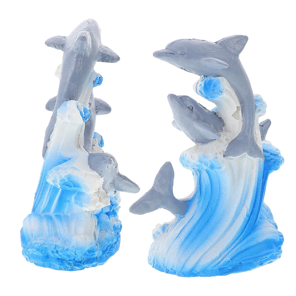 2 Pcs Dolphin Figurines Ocean Marine Sculpture Home Decor Aquarium Decorations Resin Material Craftsmanship Style Mini Statues
2 Pcs Dolphin Figurines Ocean Marine Sculpture Home Decor Aquarium Decorations Resin Material Craftsmanship Style Mini Statues
