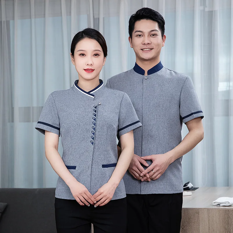 Property cleaning work uniform, short-sleeved, for cleaning staff, hotel room cleaner, summer wear for men
Property cleaning work uniform, short-sleeved, for cleaning staff, hotel room cleaner, summer wear for men