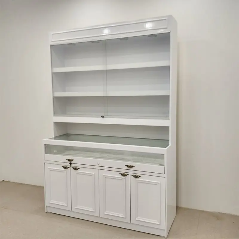Custom. Lacquered Jewelry Display Cabinet Glass Counter Display Cabinet Cosmetics Products Simple Integrated Lighted Showcas
Custom. Lacquered Jewelry Display Cabinet Glass Counter Display Cabinet Cosmetics Products Simple Integrated Lighted Showcas