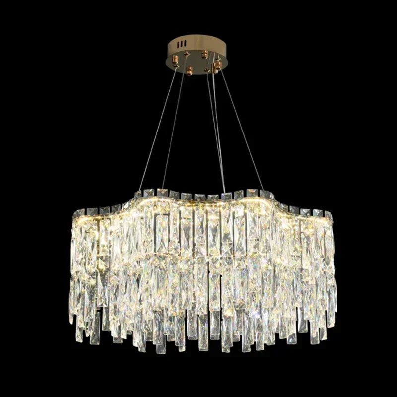 Luxury Modern Crystal Chandelier Fashion Lamp Atmospheric Living Room Italian Bedroom Dining Table Indoor Lights Home-appliances
Luxury Modern Crystal Chandelier Fashion Lamp Atmospheric Living Room Italian Bedroom Dining Table Indoor Lights Home-appliances