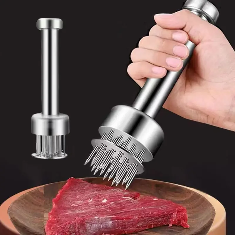 304 Stainless Steel Meat Tenderizer Needle Keep Meat Shape & Fibers Well Make Thick Steak and Meat More Flavorful
304 Stainless Steel Meat Tenderizer Needle Keep Meat Shape & Fibers Well Make Thick Steak and Meat More Flavorful