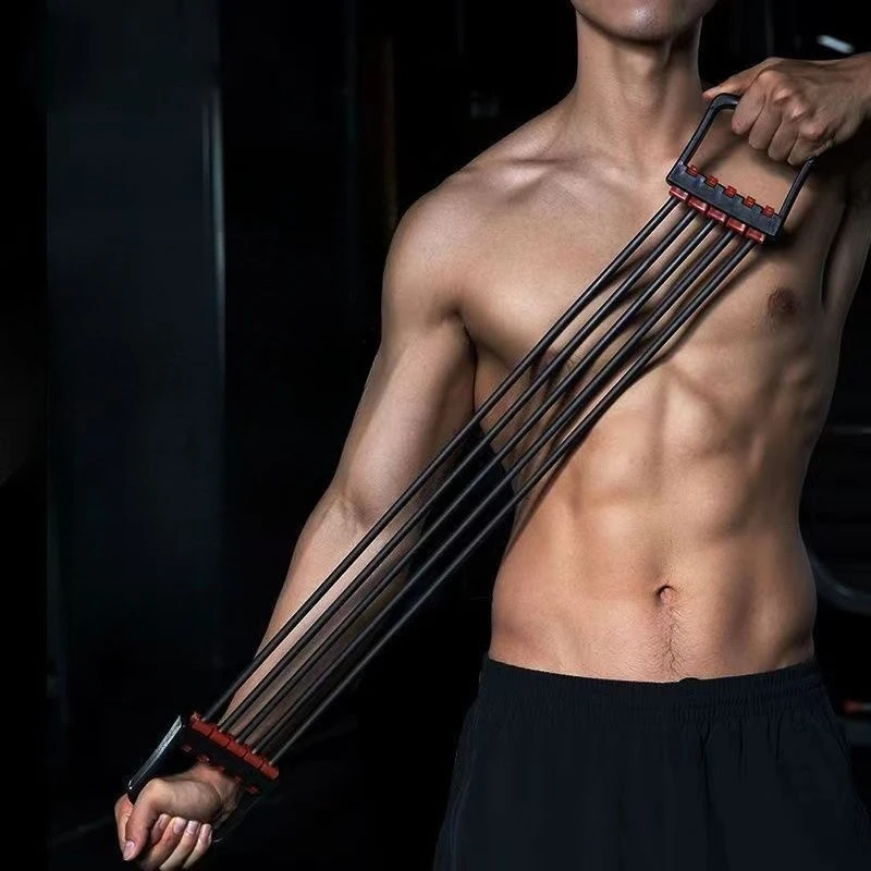 Stretcher Chest Expansion Exercise Machine Fitness Multi-functional Chest and Back Arm Strength Machine Elastic Rope