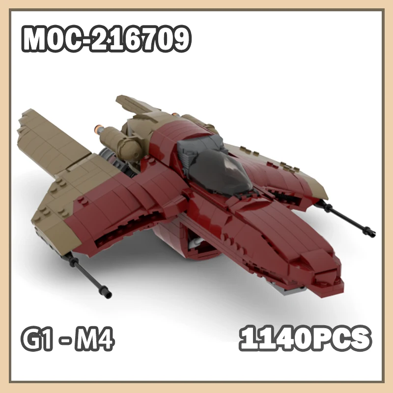 MOC- 216709 Космическая война, научная фантастика, фильм XG1-XM4-XC, строительные блоки, сборка моделей истребителей, детские подарки, игрушки, ЗВЕЗДКА, циркониевая 1140P
MOC- 216709 Космическая война, научная фантастика, фильм XG1-XM4-XC, строительные блоки, сборка моделей истребителей, детские подарки, игрушки, ЗВЕЗДКА, циркониевая 1140P