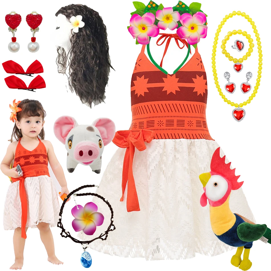 Girls Moana Vaiana Costume Children Princess Dress Summer Beach 2PCS Set Baby Infant Clothing Fancy Birthday Party Outfits 
Girls Moana Vaiana Costume Children Princess Dress Summer Beach 2PCS Set Baby Infant Clothing Fancy Birthday Party Outfits
