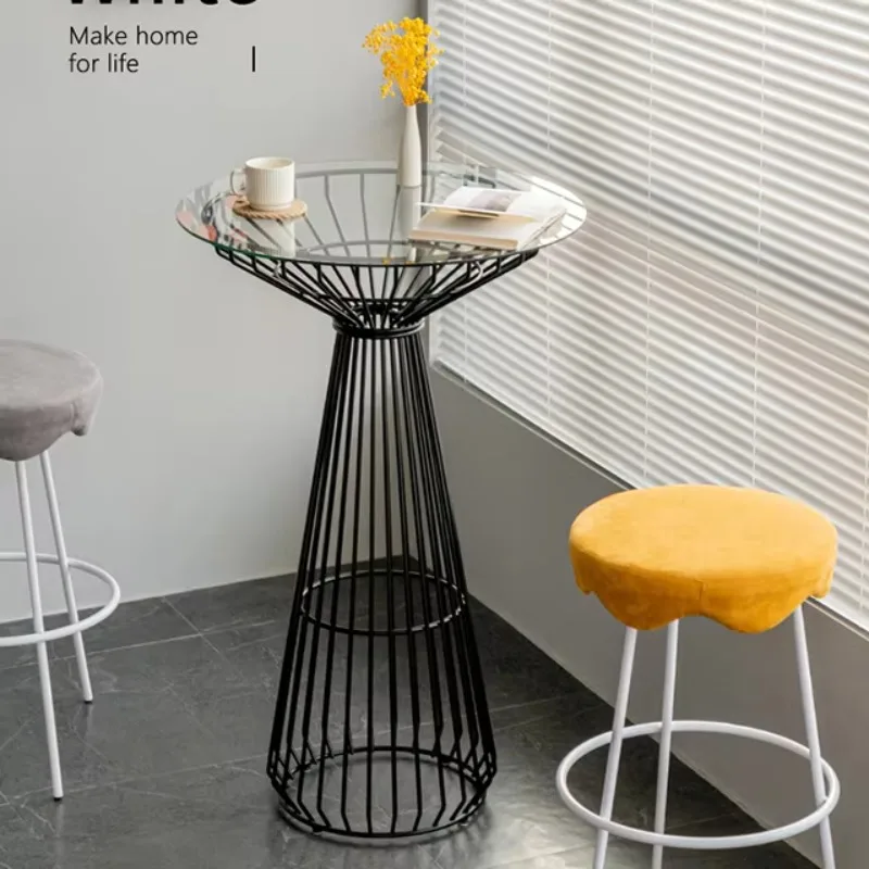 Nordic Minimalist High Glass Restaurant Table and Chair Set for Modern Industrial Style Furniture for Bars and Cafes
Nordic Minimalist High Glass Restaurant Table and Chair Set for Modern Industrial Style Furniture for Bars and Cafes