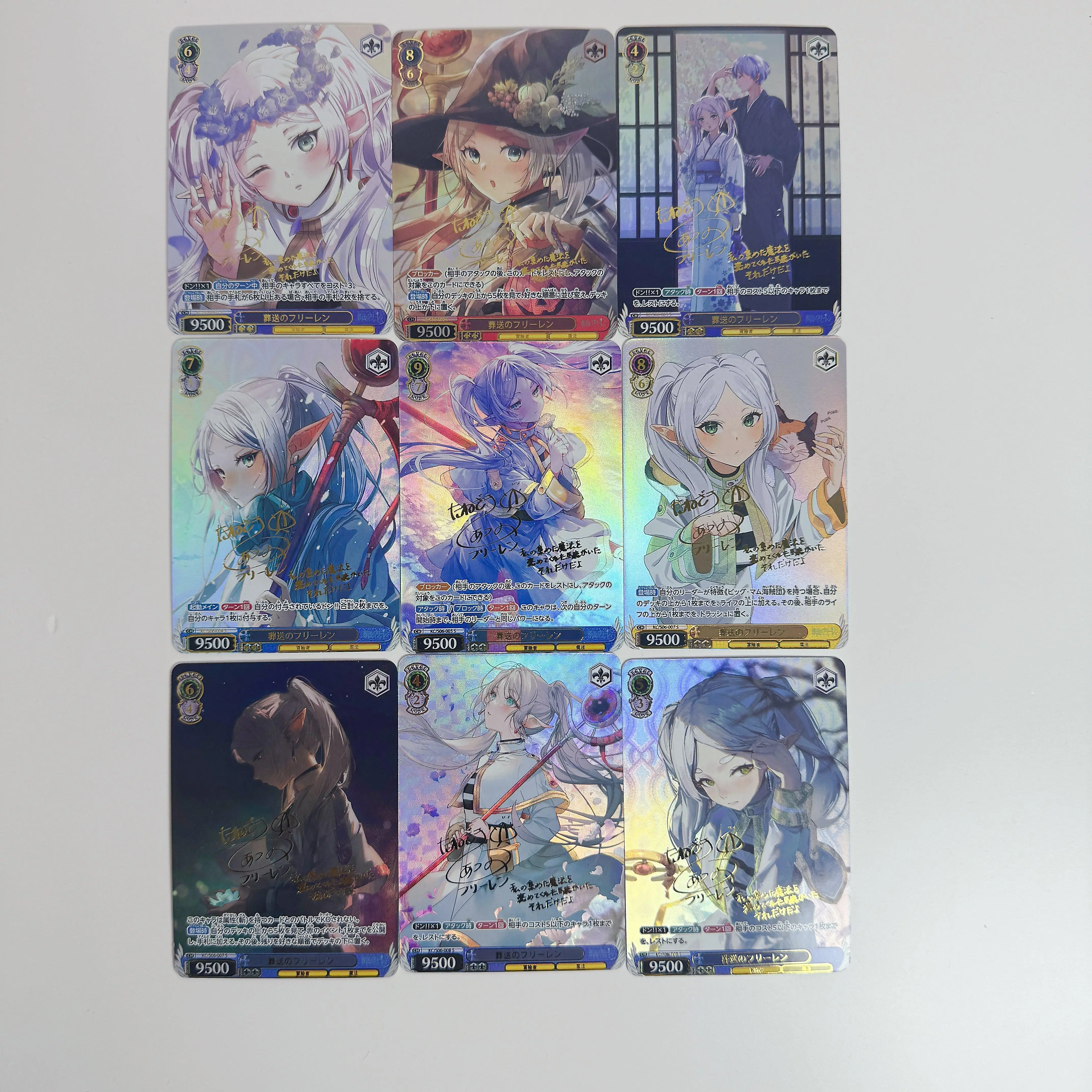 9Pcs/set Diy Frieren Beyond Journey's End Self Control Collect Signature Trading Flash Card Anime Cartoon Gift
9Pcs/set Diy Frieren Beyond Journey's End Self Control Collect Signature Trading Flash Card Anime Cartoon Gift