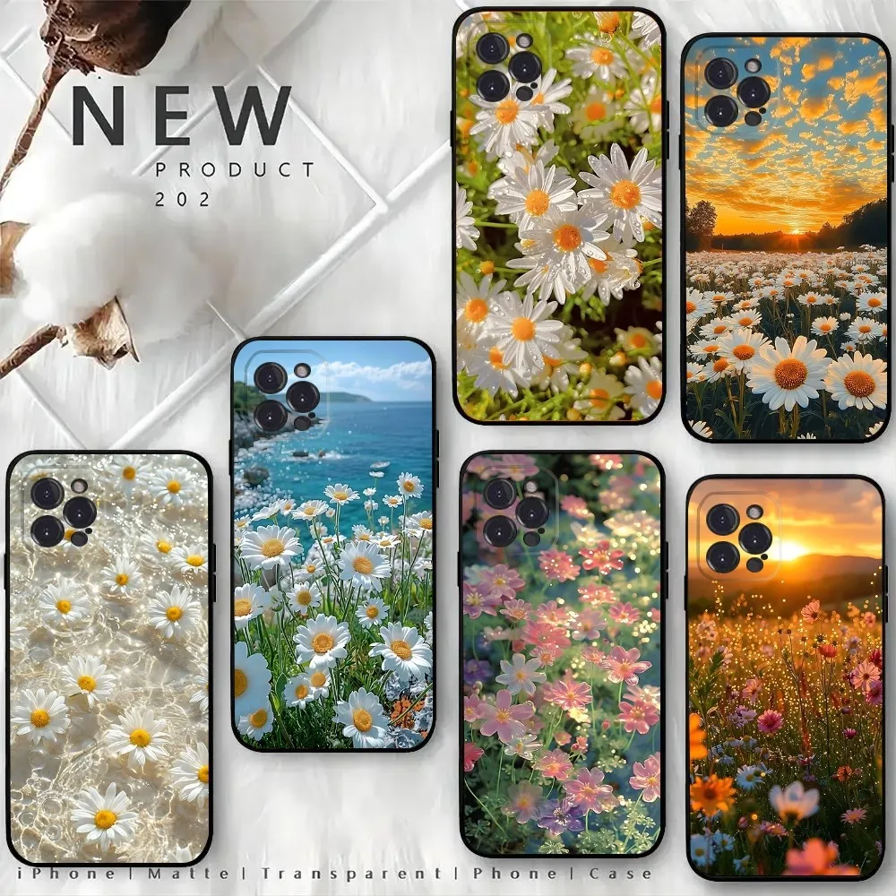 Daisy Flowers Phone Case For iPhone 16,15,14,13,12 Mini 11 Pro XR,X,XS,MAX 7,8 Plus Silicone Cover Soft Black
Daisy Flowers Phone Case For iPhone 16,15,14,13,12 Mini 11 Pro XR,X,XS,MAX 7,8 Plus Silicone Cover Soft Black
