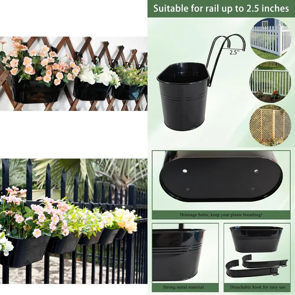 Подвесные кашпо для балкона 12 дюймов, стильные металлические подвесные горшки для террасы, для трав и суккулентов (черные)
Подвесные кашпо для балкона 12 дюймов, стильные металлические подвесные горшки для террасы, для трав и суккулентов (черные)