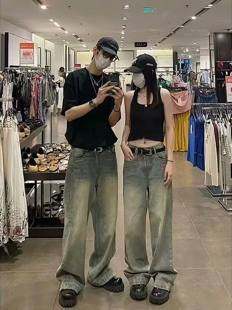 Fall New Sle Straight Leg Loose Jeans Men Women Couple Retro Wa High Street Trendy INS Jeans Youth Casual Long Pants
Fall New Sle Straight Leg Loose Jeans Men Women Couple Retro Wa High Street Trendy INS Jeans Youth Casual Long Pants