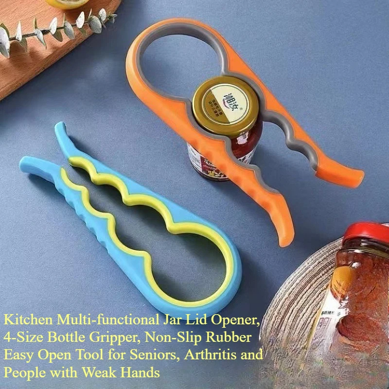 4-in-1 Multi-functional Jar Opener, Labor-Saving Bottle Lid Gripper, Non-Slip Rubber Can Opener for Weak Hands, Seniors, and Arthritis Sufferers
4-in-1 Multi-functional Jar Opener, Labor-Saving Bottle Lid Gripper, Non-Slip Rubber Can Opener for Weak Hands, Seniors, and Arthritis Sufferers