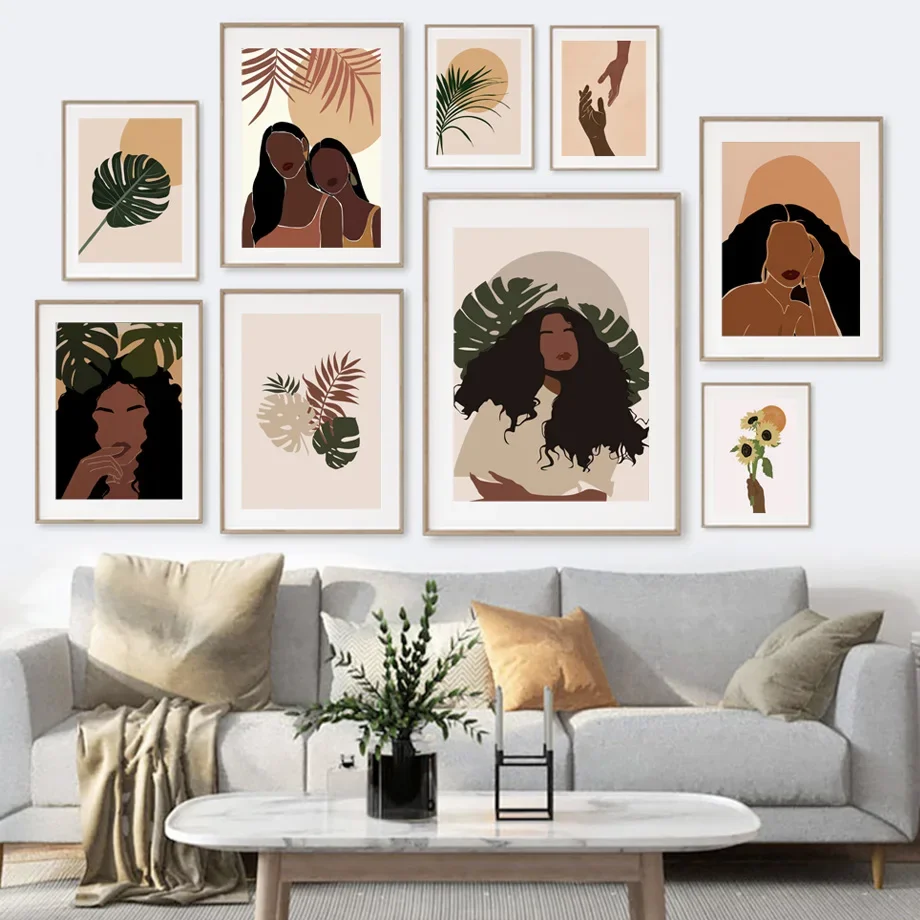 Abstract Vintage Black Girl Hand Sun Leaf Wall Art Canvas Painting Nordic Posters And Prints Wall Pictures For Living Room Decor
Abstract Vintage Black Girl Hand Sun Leaf Wall Art Canvas Painting Nordic Posters And Prints Wall Pictures For Living Room Decor
