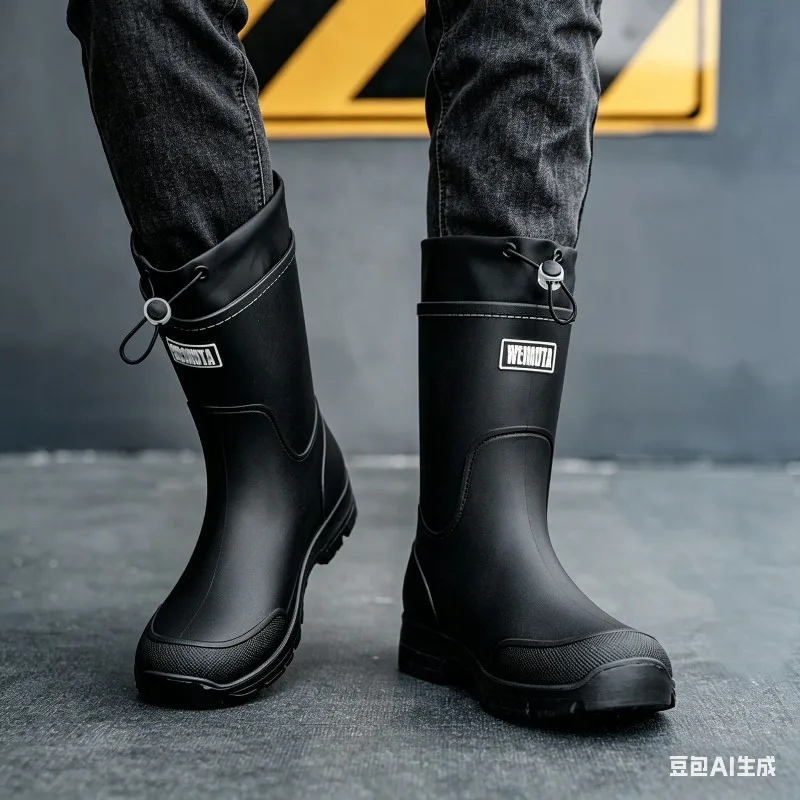 Men's Lightweight Waterproof Fishing Rain Boots Anti-slip Wear-resistant PVC Boot Tube round Toe EVA Insole Plain Color Adult
Men's Lightweight Waterproof Fishing Rain Boots Anti-slip Wear-resistant PVC Boot Tube round Toe EVA Insole Plain Color Adult
