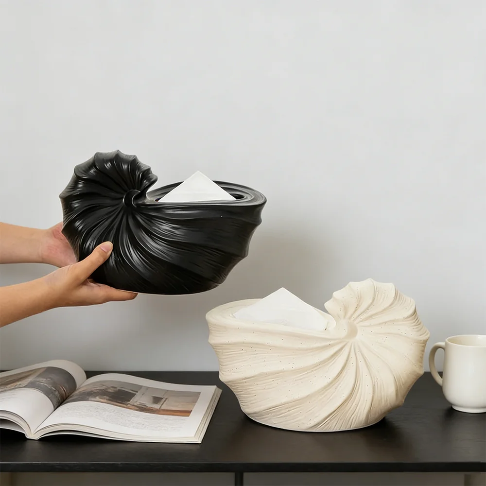Tissue Box Ceramic Simulated Conch Design Auto Pop-up Decoration for Hotel Restaurant Home Table Top Napkin Holder Organizer
Tissue Box Ceramic Simulated Conch Design Auto Pop-up Decoration for Hotel Restaurant Home Table Top Napkin Holder Organizer