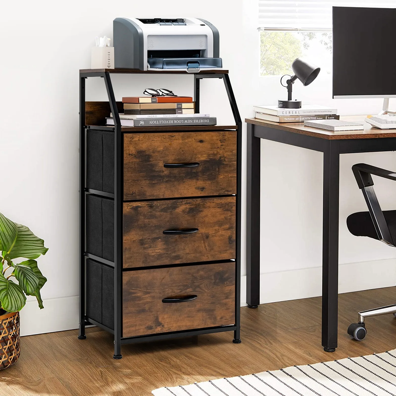 3-Drawer Cabinet Dresser Freestanding Organizer Unit with 3 Removable Drawers
3-Drawer Cabinet Dresser Freestanding Organizer Unit with 3 Removable Drawers