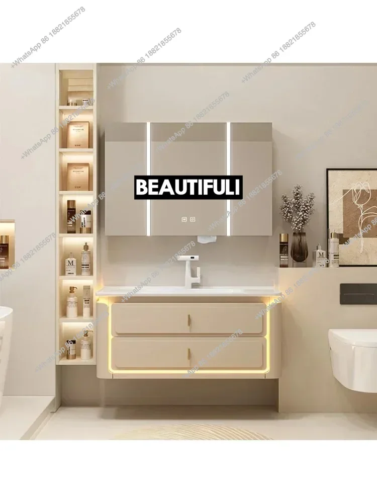 Z136Luxury Bathroom Cabinets With Ceramic Sink Intelligent Integrated Basin Intelligent Mirror Bathroom Washbasin Cabinet Vanity
Z136Luxury Bathroom Cabinets With Ceramic Sink Intelligent Integrated Basin Intelligent Mirror Bathroom Washbasin Cabinet Vanity