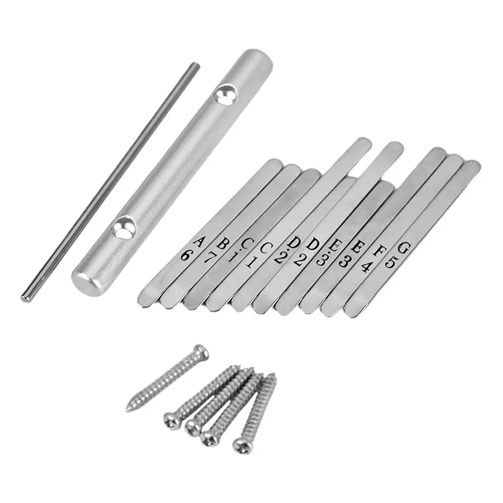 Kalimba Keys Kalimba Keys Piano Shrapnel 10 Key Accessories Engraved Notes Steel Alloy Portable Design Easy Install
Kalimba Keys Kalimba Keys Piano Shrapnel 10 Key Accessories Engraved Notes Steel Alloy Portable Design Easy Install