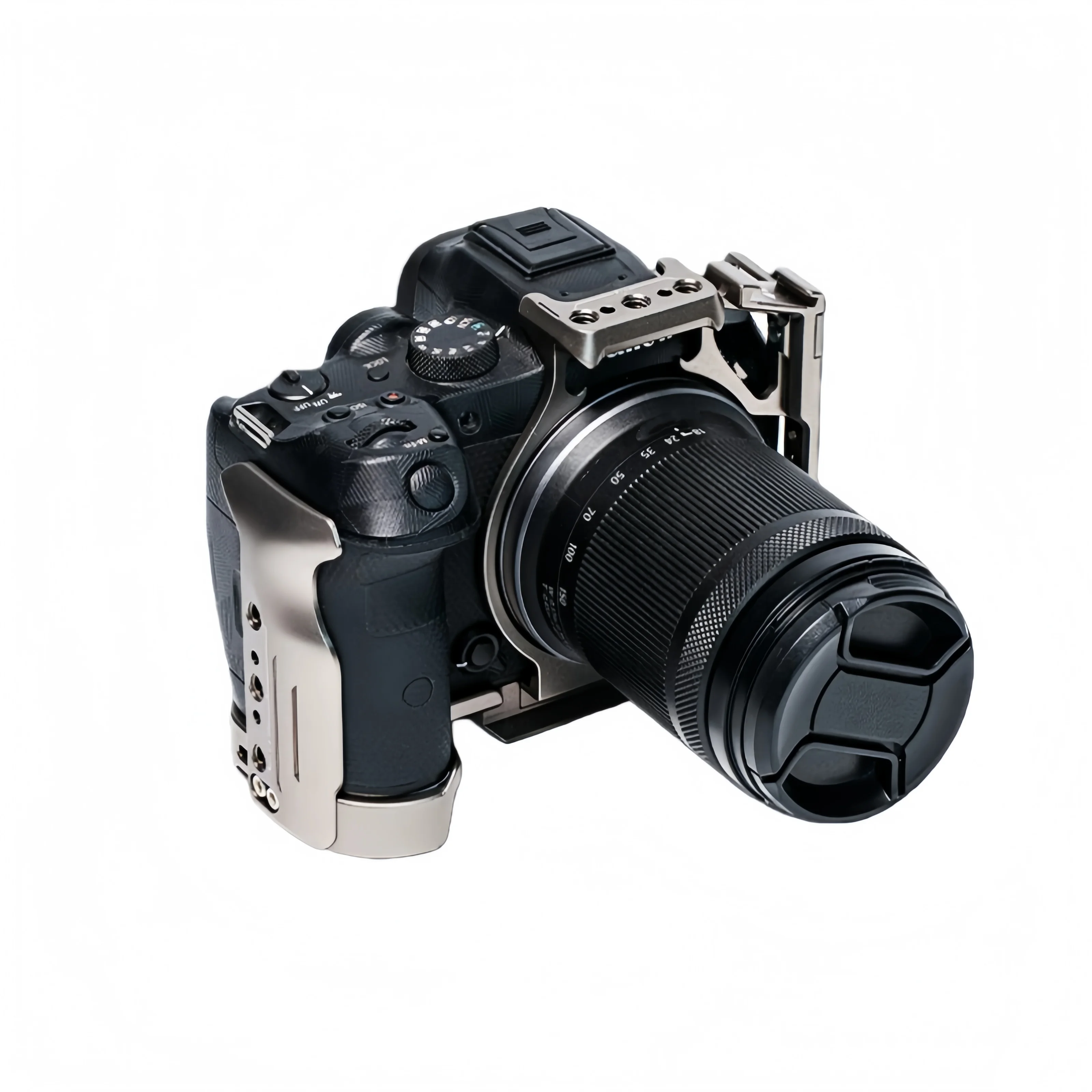 Camera cage quick release stabilizer suitable for Canon R7 VLOG expansion Aluminum protective frame
