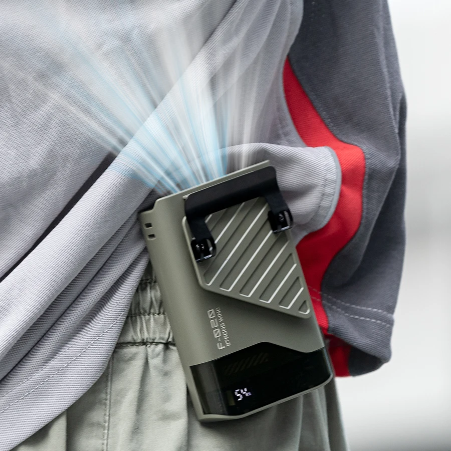 New Clip Waist Hanging Portable Fan 4000mAh High-Speed Waist Fan Small Outdoor Construction Site Cooling Fan with 5 Wind Speeds
New Clip Waist Hanging Portable Fan 4000mAh High-Speed Waist Fan Small Outdoor Construction Site Cooling Fan with 5 Wind Speeds
