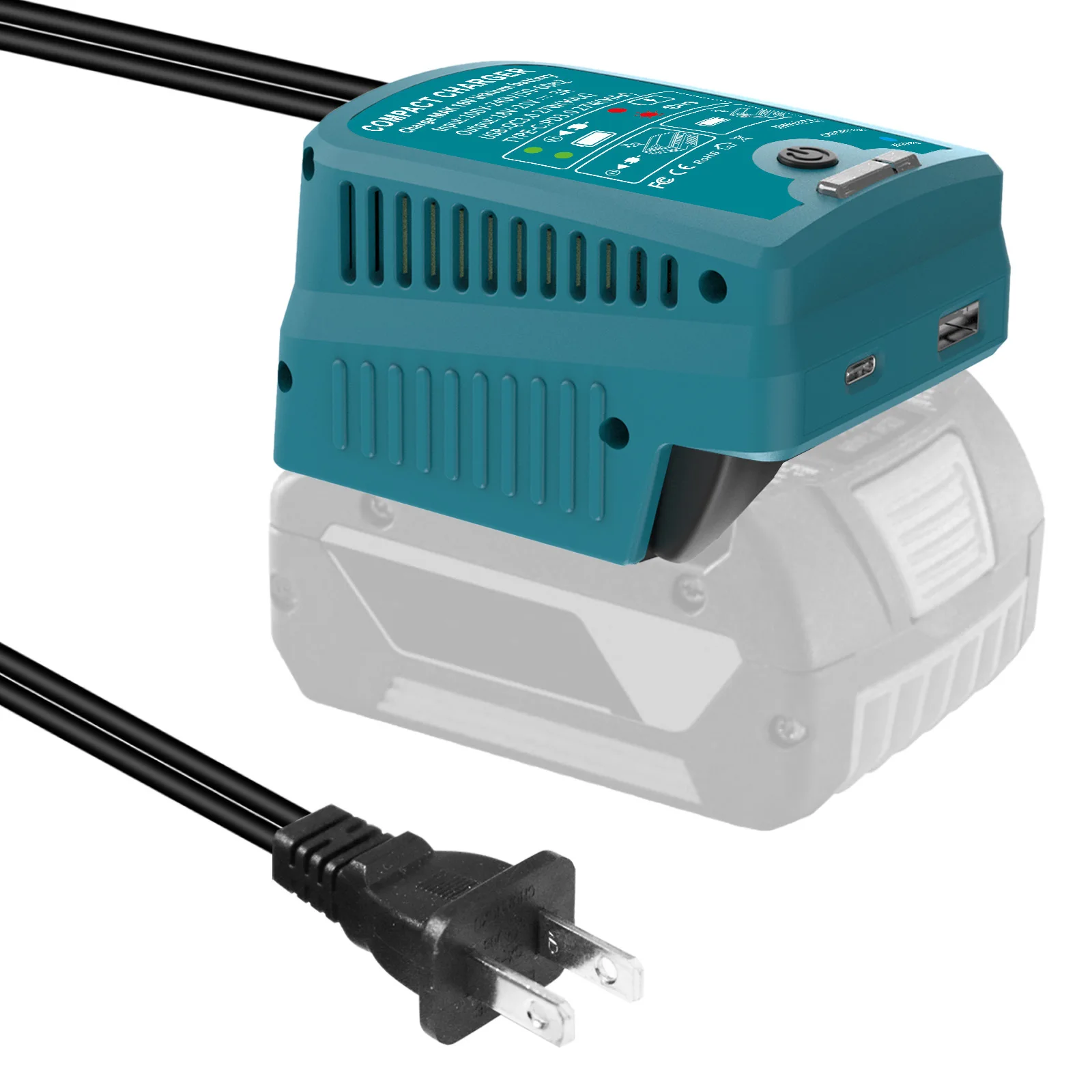 110V 3A Music Charger with Rapid Charging for Makita/Milwaukee/DeWalt/Craftsman 18/20V Batteries Featuring USB and Type-C Ports
110V 3A Music Charger with Rapid Charging for Makita/Milwaukee/DeWalt/Craftsman 18/20V Batteries Featuring USB and Type-C Ports