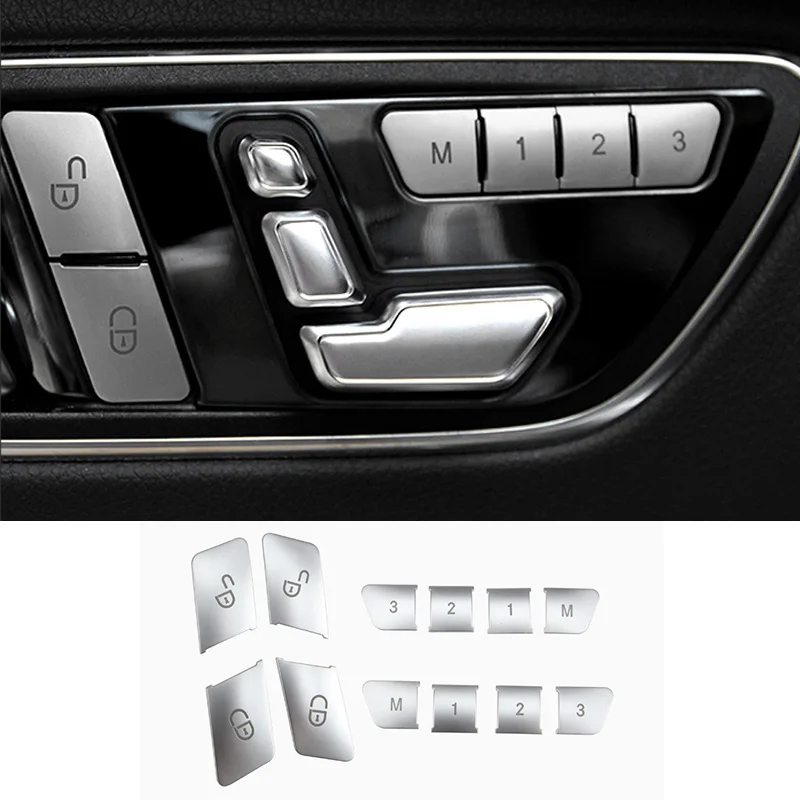 For Mercedes-Benz A B C E CLA GLA GLK ML GL GLE Class 12PCS Car Door Seat Memory Adjust Button Switch Trim Cover
For Mercedes-Benz A B C E CLA GLA GLK ML GL GLE Class 12PCS Car Door Seat Memory Adjust Button Switch Trim Cover