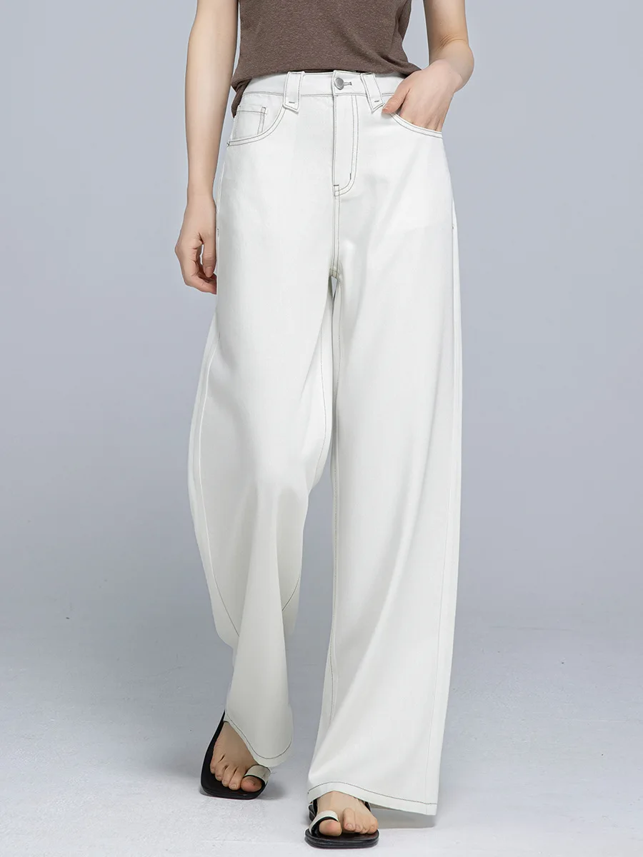 Linen Summer Thin Cool Flowing Straight-Leg Jeans Elastic Waist Slimming Wide-Leg Denim Floor-Length Pants
Linen Summer Thin Cool Flowing Straight-Leg Jeans Elastic Waist Slimming Wide-Leg Denim Floor-Length Pants