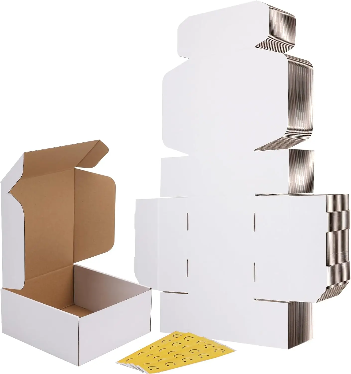 Small Shipping Boxes 9x9x4 Inches Set of 25, White Corrugated Cardboard Mailer Boxes for Packing Small Business
Small Shipping Boxes 9x9x4 Inches Set of 25, White Corrugated Cardboard Mailer Boxes for Packing Small Business