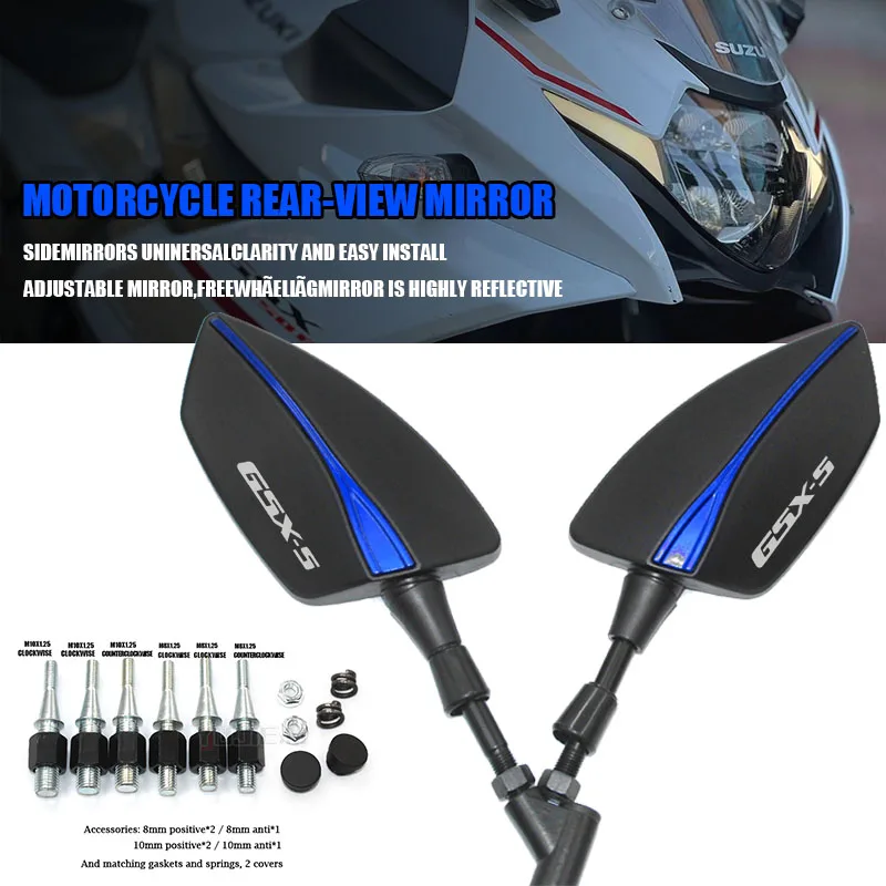 For SUZUKI GSXS750 GSXS1000 Universal Adjustabale Rearview Mirror Side Rear View Mirrors GSX S750 S1000 GSXS 750 GSX S 1000
For SUZUKI GSXS750 GSXS1000 Universal Adjustabale Rearview Mirror Side Rear View Mirrors GSX S750 S1000 GSXS 750 GSX S 1000