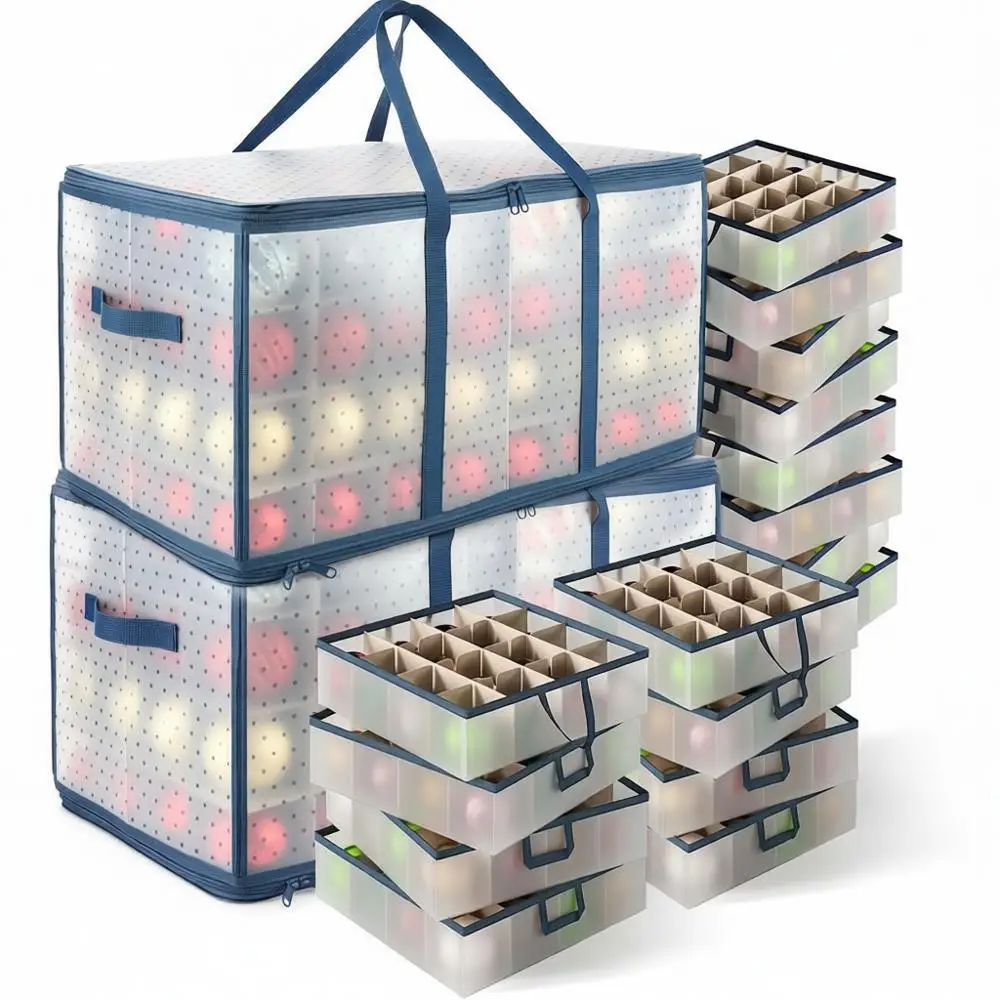 Christmas Ornament Storage Box Adjustable Dividers Plastic Container 128 Ornaments Decorations
Christmas Ornament Storage Box Adjustable Dividers Plastic Container 128 Ornaments Decorations