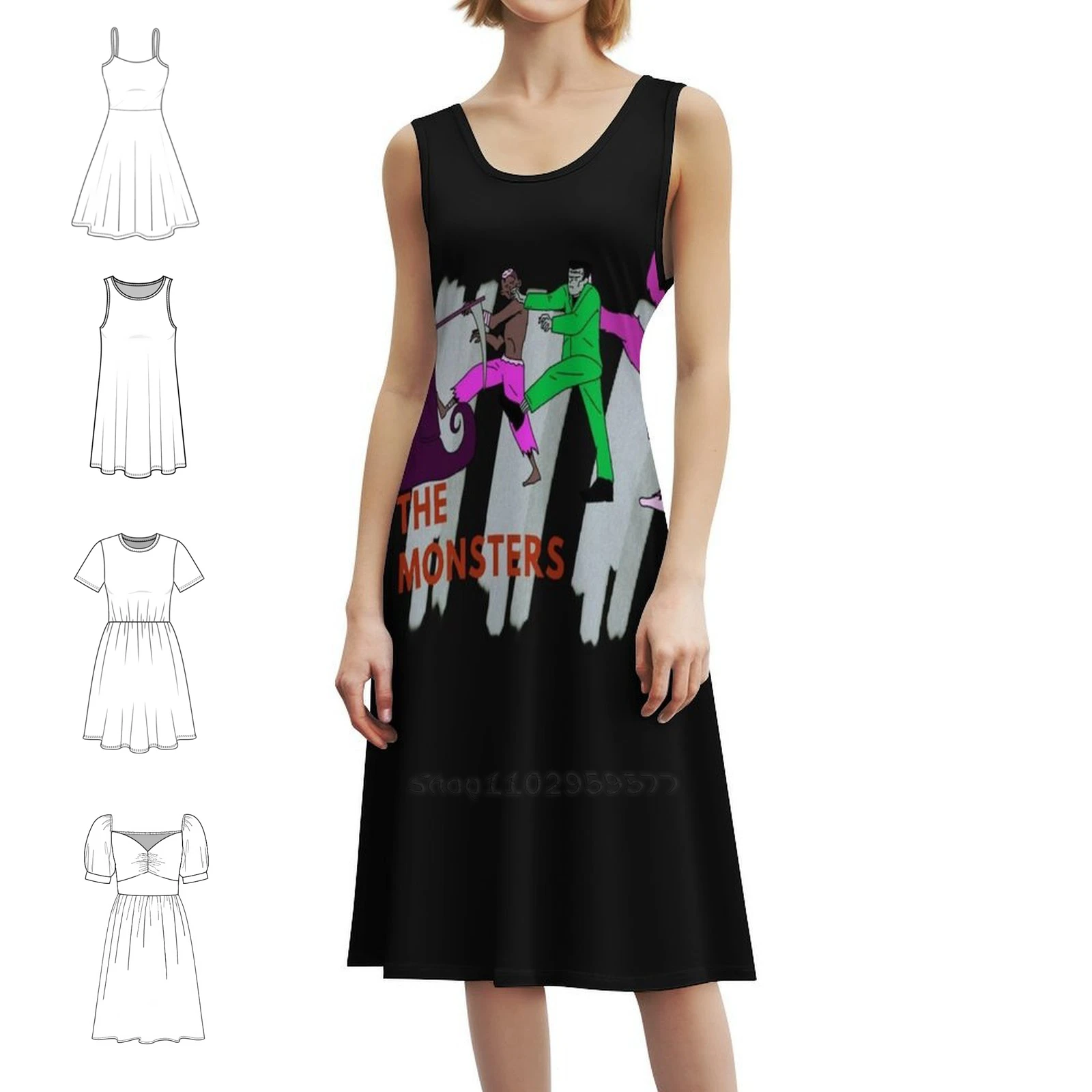 The Monsters Color Ful Image. Sexy Vacation Dress For Women Beach Party Birthday Mini Dress Monsters Fantasy Beast Horror Angly
The Monsters Color Ful Image. Sexy Vacation Dress For Women Beach Party Birthday Mini Dress Monsters Fantasy Beast Horror Angly