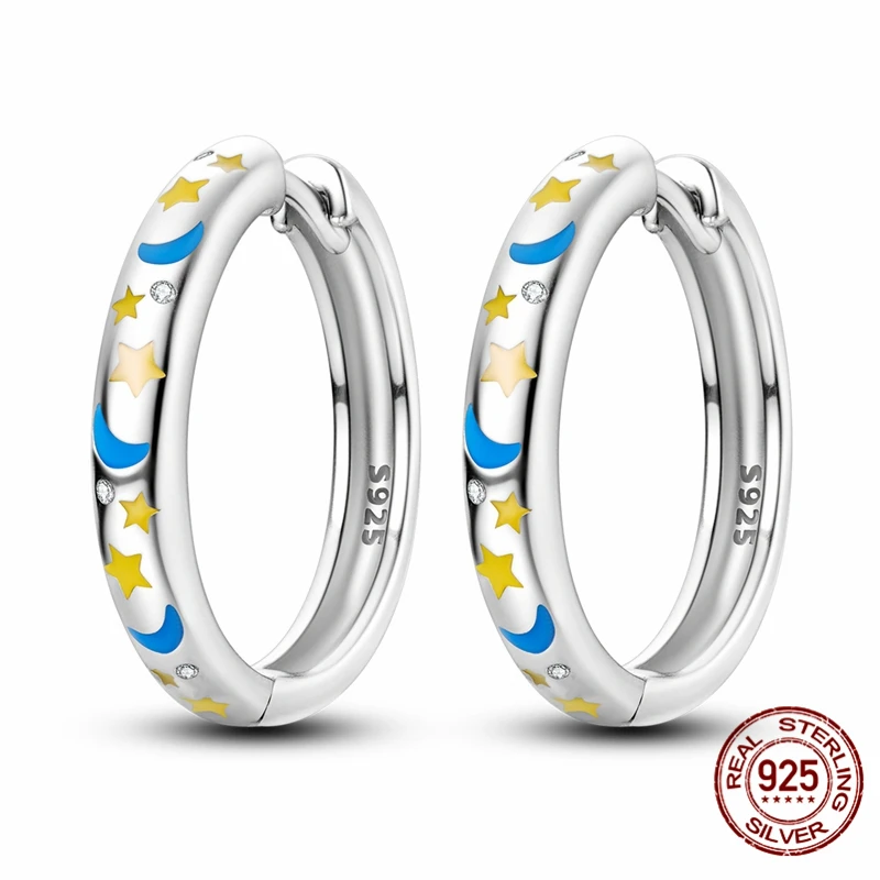 A pair of high-quality S925 sterling silver earrings, luminous earrings for women, perfect as an anniversary or wedding jewelry
A pair of high-quality S925 sterling silver earrings, luminous earrings for women, perfect as an anniversary or wedding jewelry