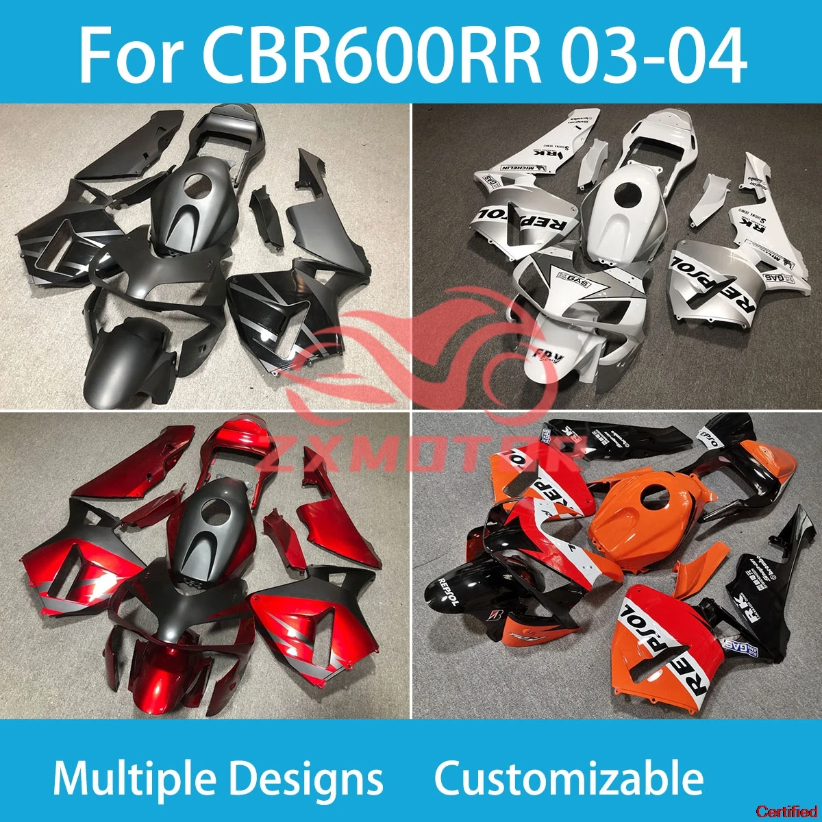 Fairing Kit CBR600RR 03 04 Refitting Motorcycle Racing Customized Shell Fairings for Honda CBR600 RR 2003 2004
Fairing Kit CBR600RR 03 04 Refitting Motorcycle Racing Customized Shell Fairings for Honda CBR600 RR 2003 2004