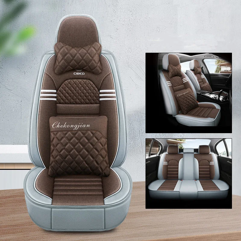 Universal Car Seat Cover For Nissan Navara D40 Juke Rouge teana J32 Kia Sportage Sorento Auto Interior Accessories Full Set Flax
Universal Car Seat Cover For Nissan Navara D40 Juke Rouge teana J32 Kia Sportage Sorento Auto Interior Accessories Full Set Flax