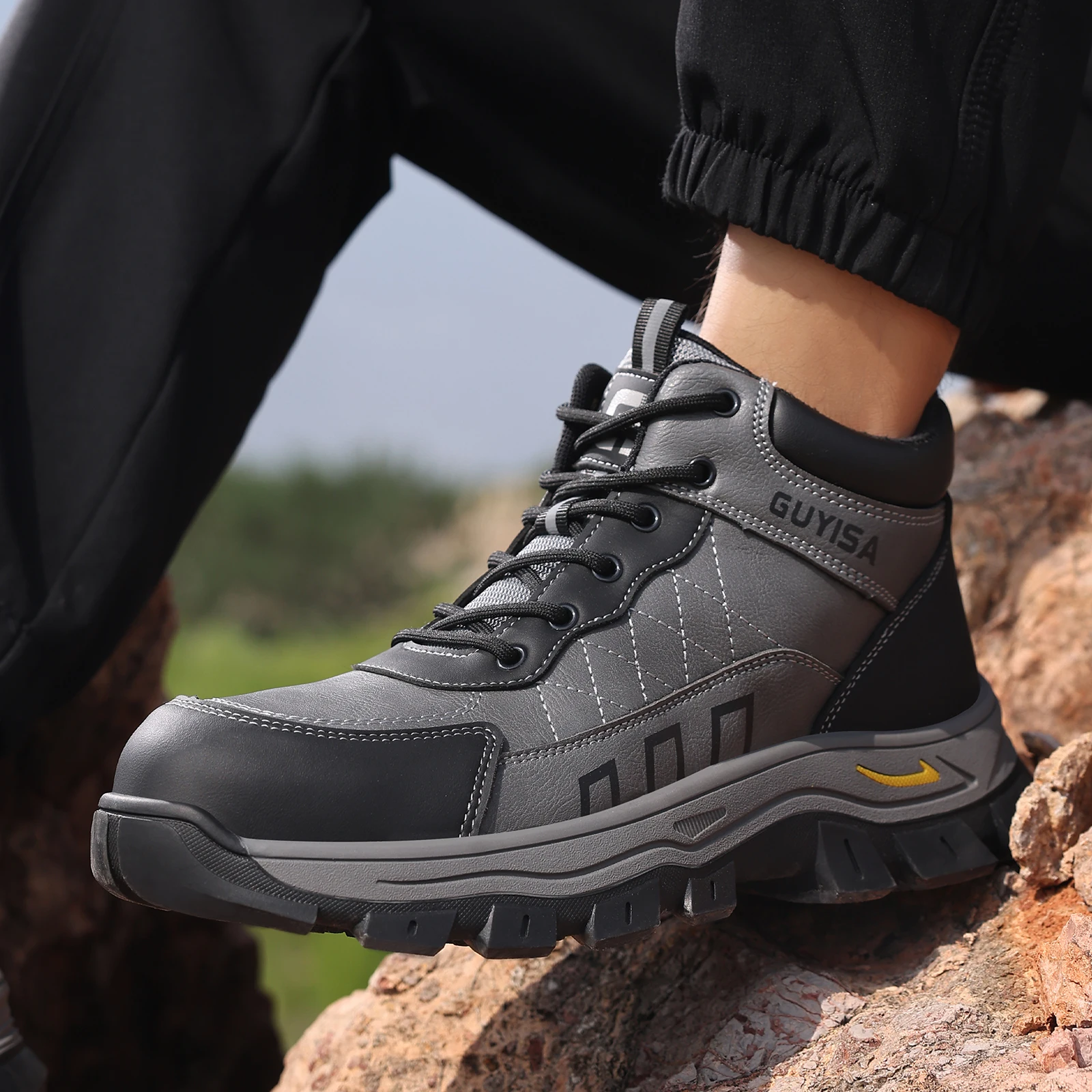 GUYISA Men's anti smashing and anti piercing rubber outsole work shoes are fashionable and versatile
GUYISA Men's anti smashing and anti piercing rubber outsole work shoes are fashionable and versatile