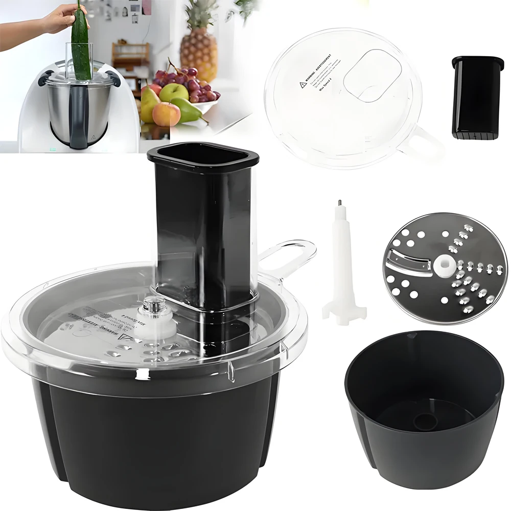Kitchen Thermomix TM6 and TM5 Accessories Vegetable Cheese Cutter for Radish Slicing and Sweet Potatoes Food Processor Container
Kitchen Thermomix TM6 and TM5 Accessories Vegetable Cheese Cutter for Radish Slicing and Sweet Potatoes Food Processor Container