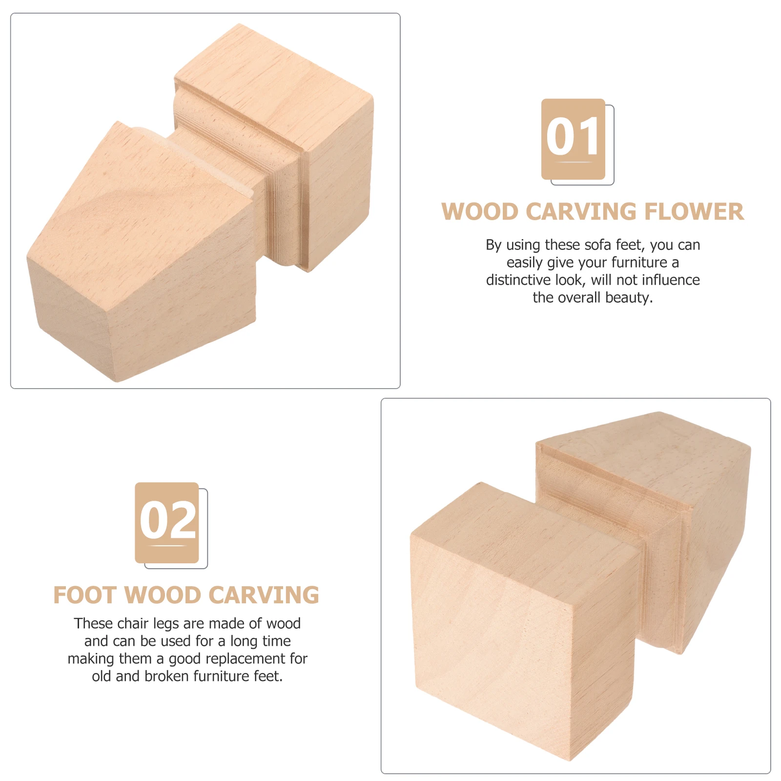 Solid Wood Furniture Legs High12cm Wide6cm Carving for Chair Table Sofa Bed Cabinet Desk Plant Shelf
Solid Wood Furniture Legs High12cm Wide6cm Carving for Chair Table Sofa Bed Cabinet Desk Plant Shelf