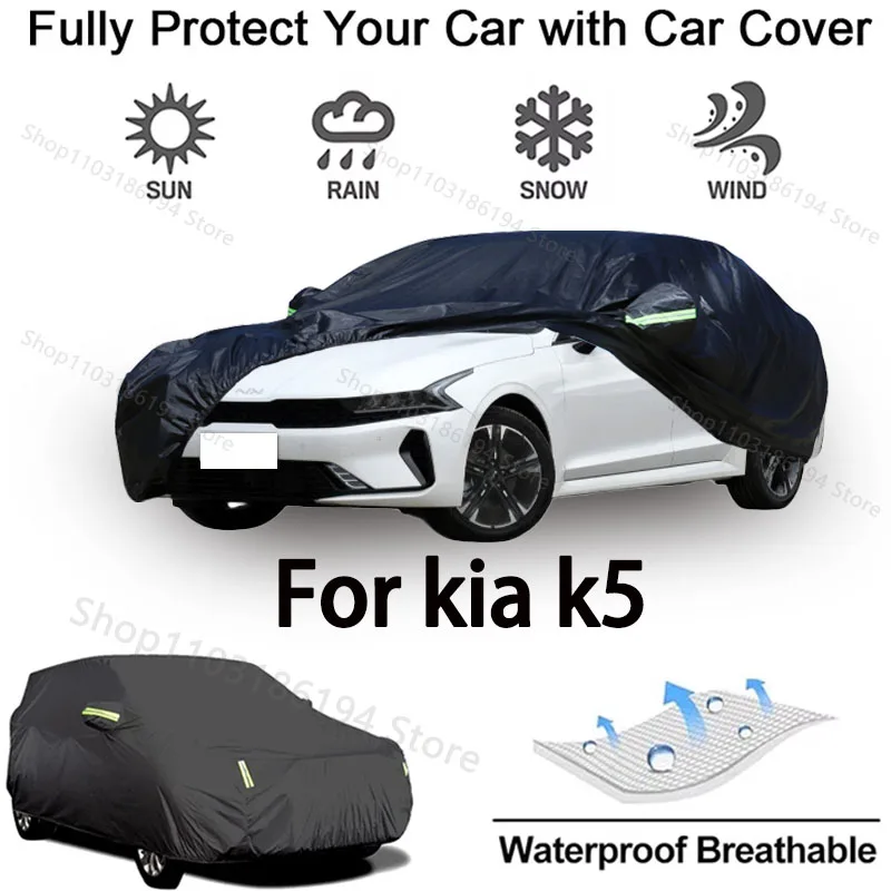 Полный автомобильный чехол для Kia K5, уличное защитное снаряжение, защита от снега, солнцезащитный козырек, водонепроницаемые и пыленепроницаемые автомобильные аксессуары
Полный автомобильный чехол для Kia K5, уличное защитное снаряжение, защита от снега, солнцезащитный козырек, водонепроницаемые и пыленепроницаемые автомобильные аксессуары