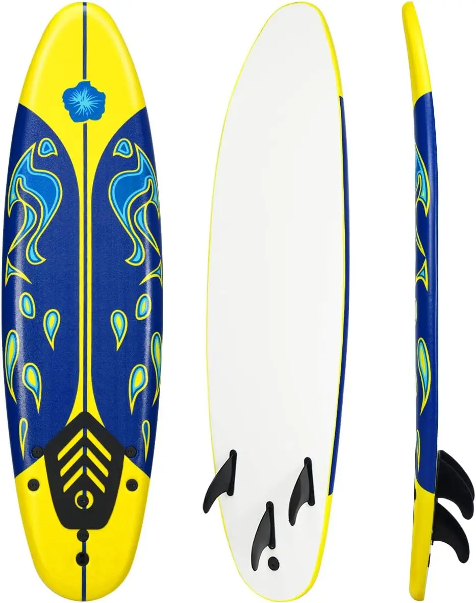 Surfboard Surfing Surf Beach Ocean Body Foamier Board with Removable Fins, Great Beginner Board for Kids, Youth and Children 
Surfboard Surfing Surf Beach Ocean Body Foamier Board with Removable Fins, Great Beginner Board for Kids, Youth and Children