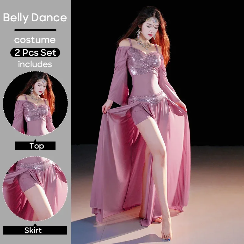 Взрослый женский тренировочный костюм для выступлений на сцене, костюм, одежда для танца живота, одежда для выступлений, топ и юбка, комплект из 2 предметов
Взрослый женский тренировочный костюм для выступлений на сцене, костюм, одежда для танца живота, одежда для выступлений, топ и юбка, комплект из 2 предметов