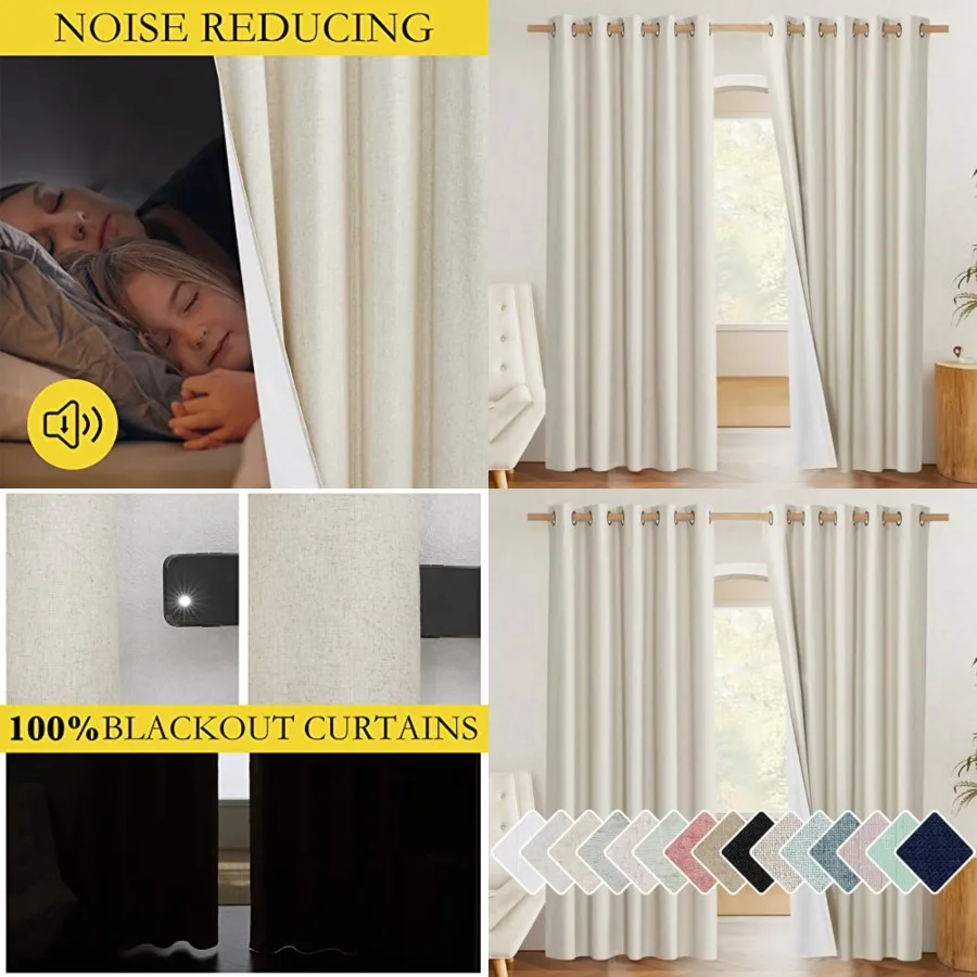 100 out Curtains 84 inch Long Burg for Living Room, 1 Pair, 62 Width Each Panel, Farmhouse Thick Completely out Window Treatmen
100 out Curtains 84 inch Long Burg for Living Room, 1 Pair, 62 Width Each Panel, Farmhouse Thick Completely out Window Treatmen