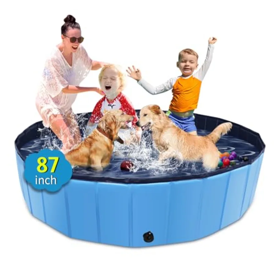 Foldable Dog Pool for Outdoor Backyard Use Hard Plastic Non-Slip Collapsible Kiddie Pool for Dogs Pets Blue 87 x 14
Foldable Dog Pool for Outdoor Backyard Use Hard Plastic Non-Slip Collapsible Kiddie Pool for Dogs Pets Blue 87 x 14