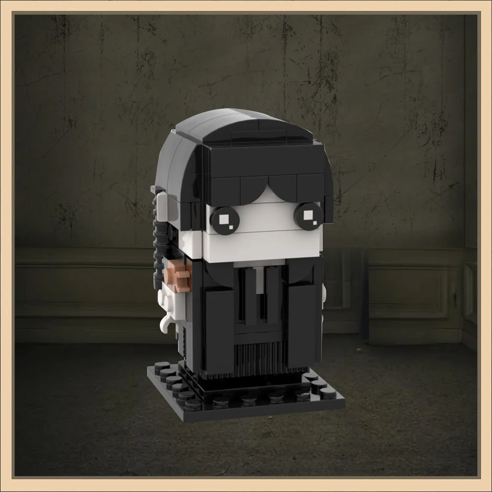 Moc-133649 Brickheadz Building Blocks Wednesday Anime movie game character model Creative gift building blocks Set
Moc-133649 Brickheadz Building Blocks Wednesday Anime movie game character model Creative gift building blocks Set
