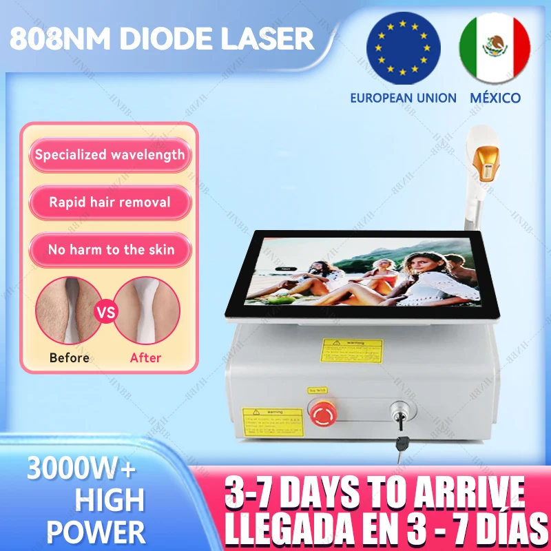 15.6-inch 755 808 1064nm Painless Ice Platinum 808nm Diode Laser Semiconductor Laser Hair Removal Machine For Home Or Salon Use
15.6-inch 755 808 1064nm Painless Ice Platinum 808nm Diode Laser Semiconductor Laser Hair Removal Machine For Home Or Salon Use