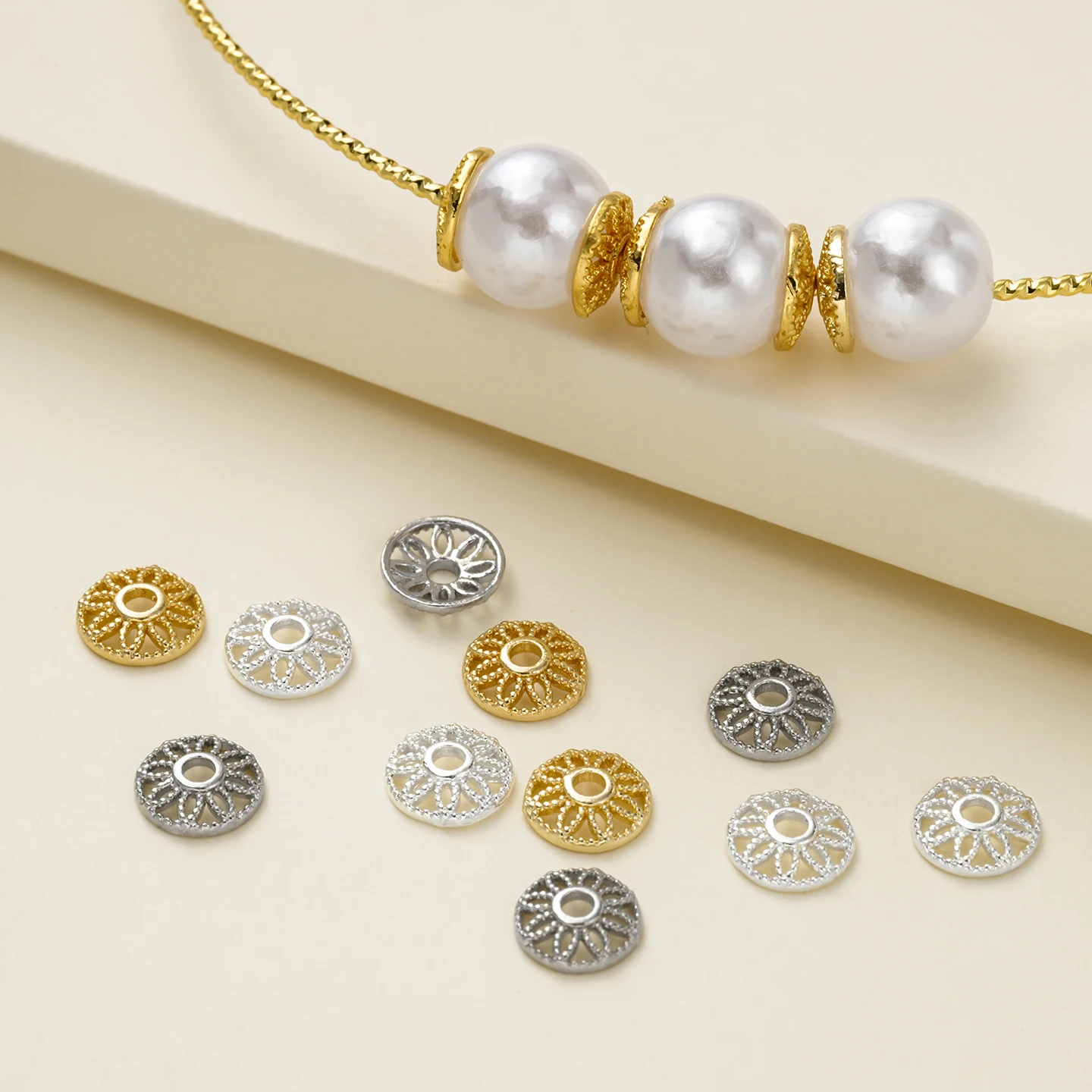 10Pcs 14k Gold Color Copper Flower Beads Caps Tessal Caps Jewelry Necklaces Bracelets Earrings Making Supplies Diy Making Access
10Pcs 14k Gold Color Copper Flower Beads Caps Tessal Caps Jewelry Necklaces Bracelets Earrings Making Supplies Diy Making Access