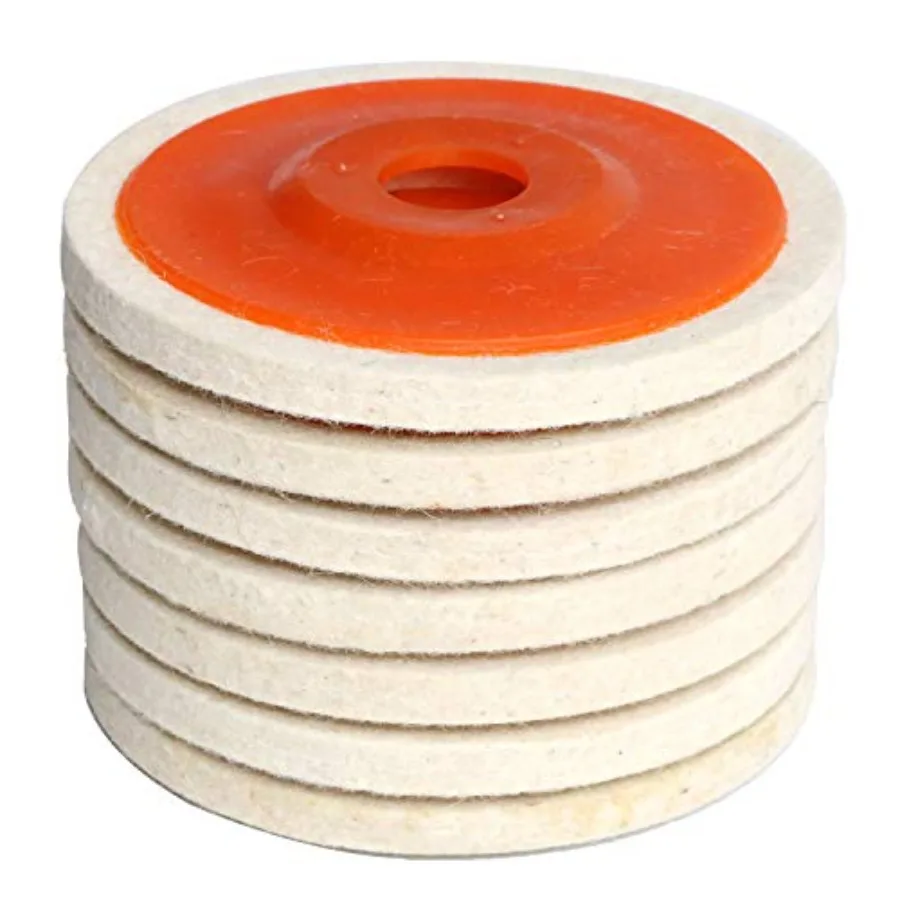 4.5" x 7/8" Inch Wool Felt Disc Polishing Buffing Wheel Pad 4.5 inch 7pcs
4.5" x 7/8" Inch Wool Felt Disc Polishing Buffing Wheel Pad 4.5 inch 7pcs