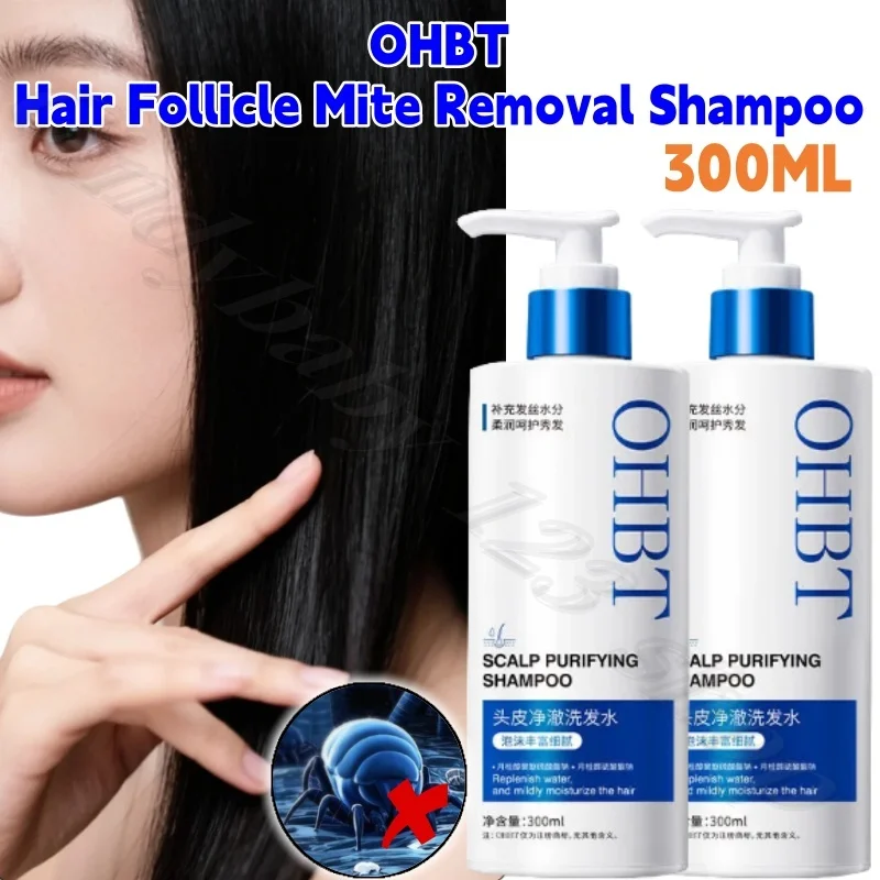 OHBT Hair Follicle Mite Removal Shampoo Dew Cleansing Scalp Oil Control Fluffy Antipruritic Strong Root Health Hair 300ml
OHBT Hair Follicle Mite Removal Shampoo Dew Cleansing Scalp Oil Control Fluffy Antipruritic Strong Root Health Hair 300ml